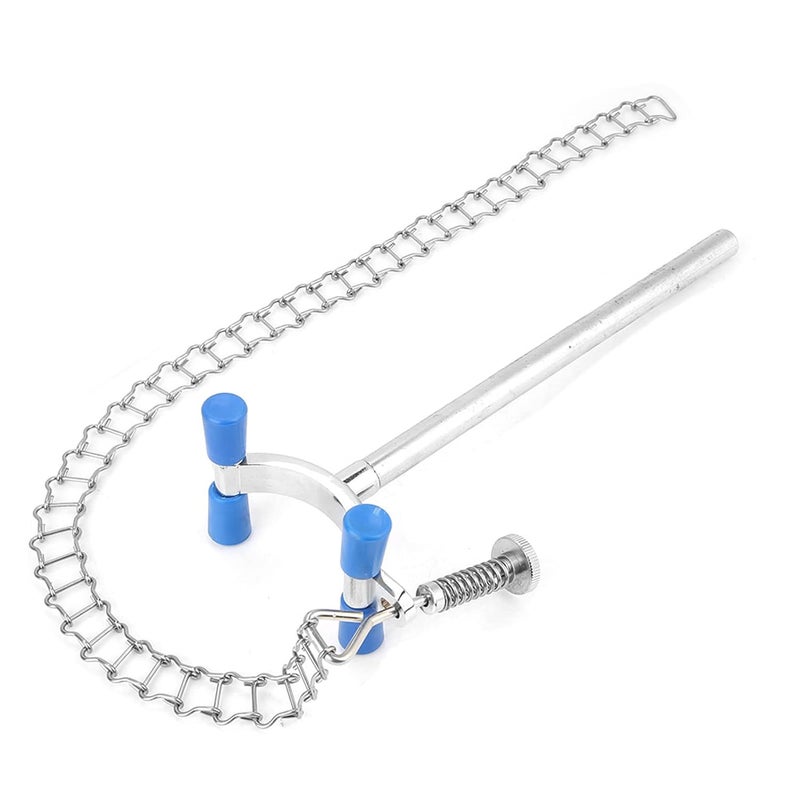 FUZHUI Lab Chain Clamp, Laboratory Beaker Chain Clamp, Clip for Securely Fixing Beakers for 80-150mm Dia Beaker Container or Flask Chemical Equipment, Chain Length: 43cm, to Acid, Alkali, and Oxidation - Image 1